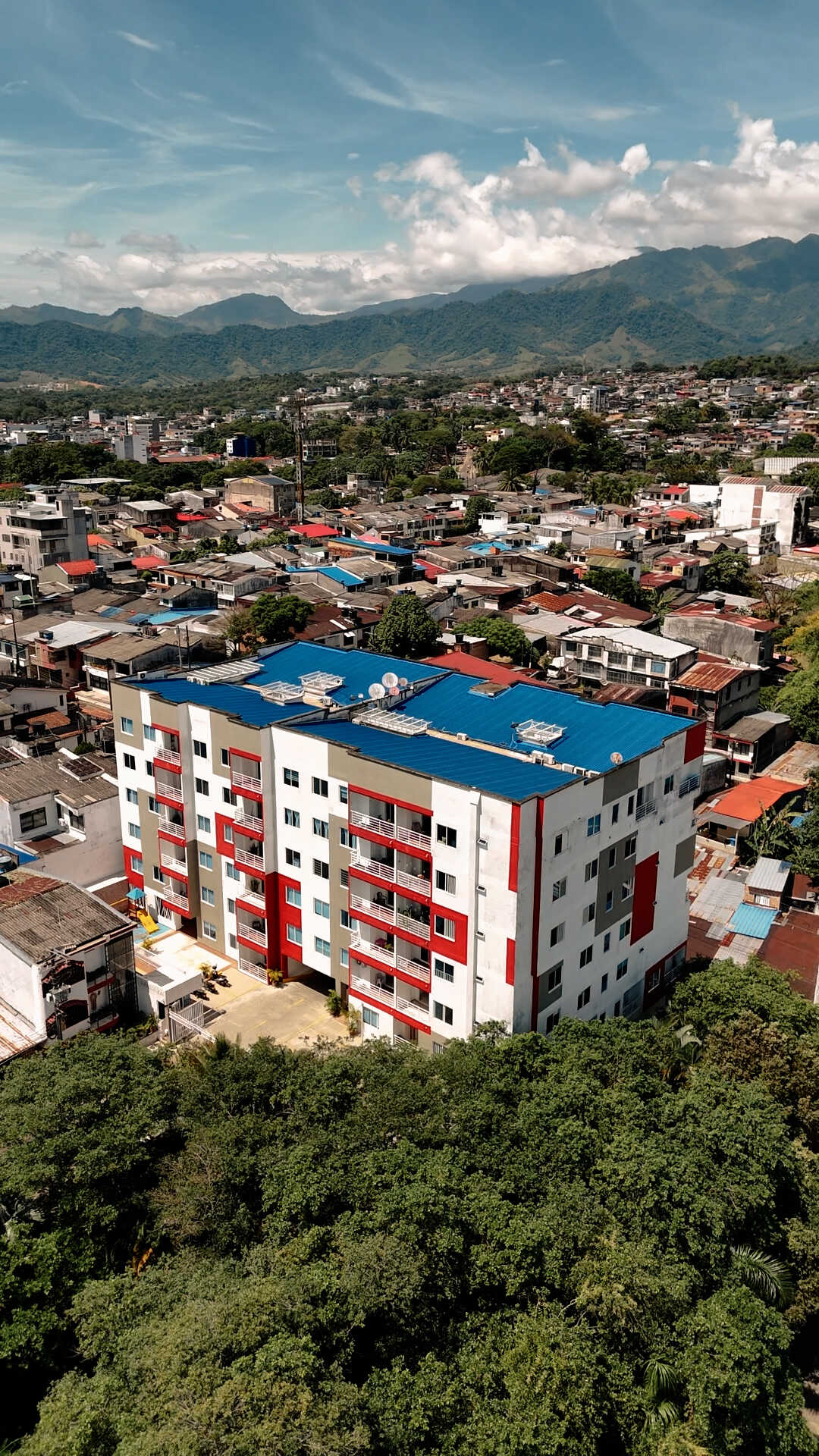 Apartamento en venta en Torres de Sión Florencia Caquetá vista panorámica del edificio