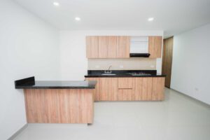 Cocina integral del apartamento en piso 8 en Torres de Baruc Florencia Caquetá