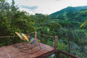 Paisaje amazónico desde el mirador de la finca en venta en Florencia Caquetá.